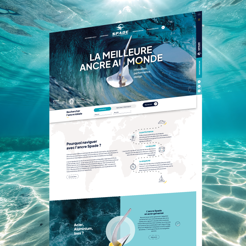 Cration site vitrine produit